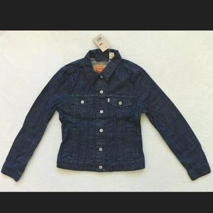 Levis sz S Ex-Boyfriend BLUE Trucker Jacket DENIM